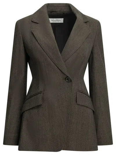 Max Mara Wool Blazer In Multi