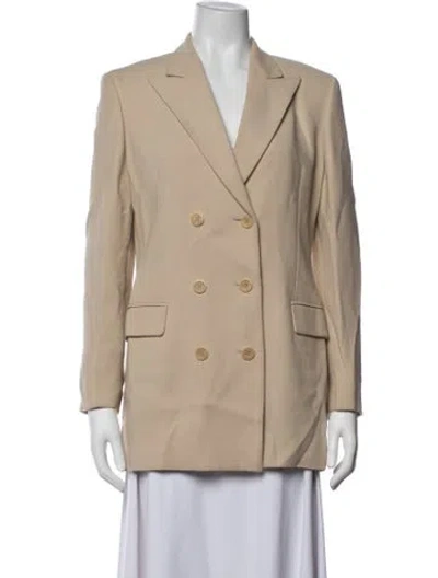 Pre-owned Max Mara Wool Blazer In Neutrals