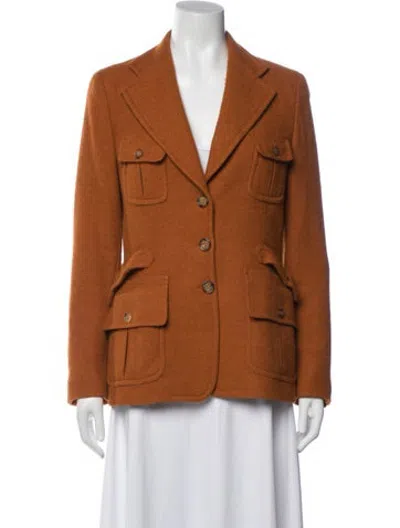 Pre-owned Max Mara Wool Blazer In Orange