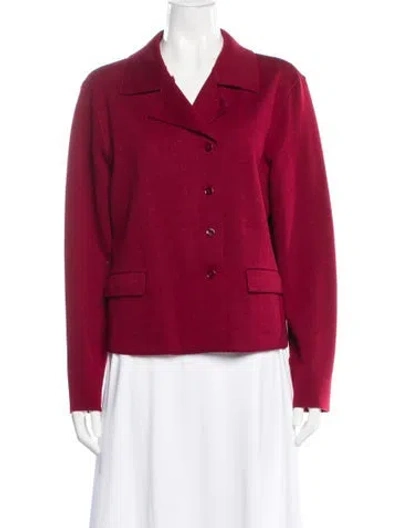 Pre-owned Max Mara Wool Blazer In Red