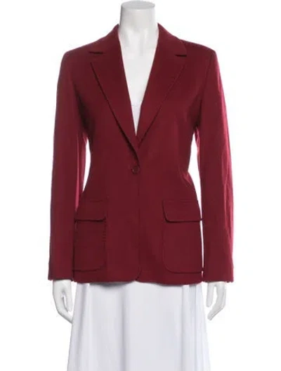 Pre-owned Max Mara Wool Blazer In Red