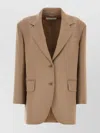 Max Mara Wool Blazer Stretch Longline Silhouette Loose Fit
