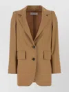 Max Mara Camel Wool Blend Kitten Blazer