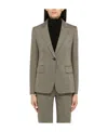 Max Mara Wool Blend Blazer In Gray