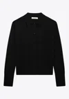 Max Mara Wool-blend Buttoned Cardigan In Black