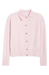 Max Mara Wool Blend Cardigan In Pink