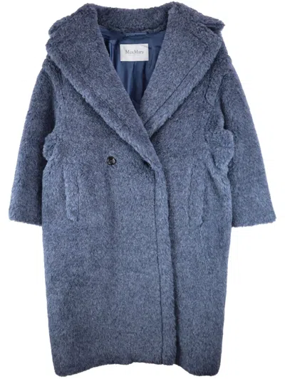 Max Mara Wool-blend Coat In Blue