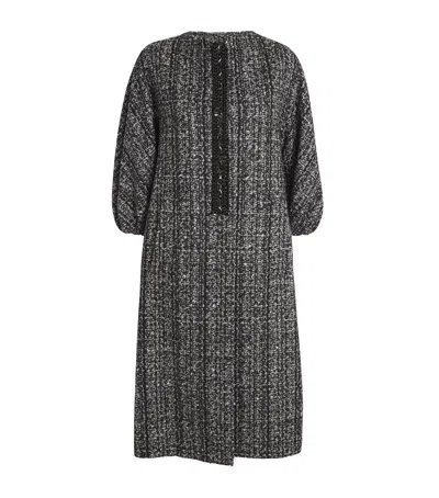 MAX MARA WOOL-BLEND EMBELLISHED COAT