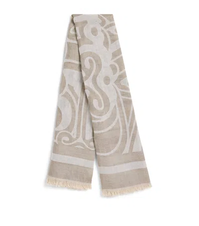 Max Mara Wool-blend Jacquard Scarf