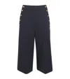 MAX MARA WOOL-BLEND JERSEY BERMUDA SHORTS