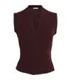 Max Mara Wool-blend Knit Waistcoat In Multi