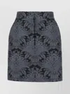 Max Mara Embroidered Wool Blend Mini Skirt