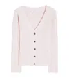 Max Mara Knitwear V Neck Long Sleeves Ribbed Design In White