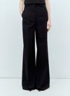 Max Mara Wool Blend Seersucker Trousers In Navy