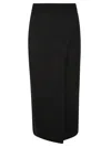 Max Mara Wool-blend Skirt In Grey Skirts In Multi