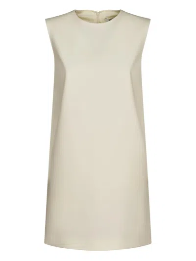 Max Mara Fiuggi Wool Dress In Green