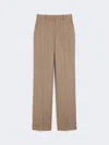 Max Mara Wool-blend Trousers In Brown