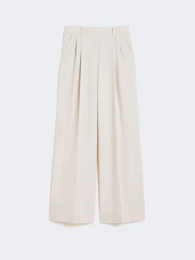 Max Mara Wool-blend Trousers In Neutral
