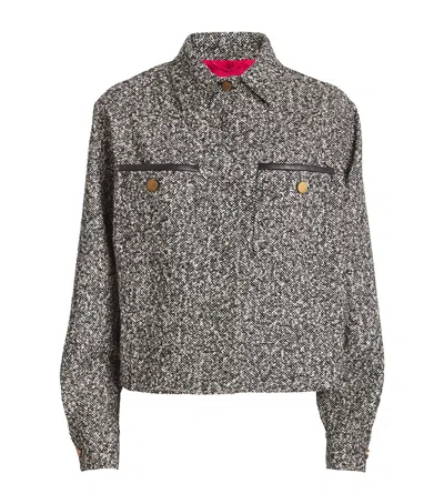MAX MARA WOOL-BLEND TWEED JACKET
