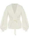 Max Mara Wool Blouse In White