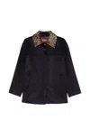 Max Mara Wool Blouson Jacket In Blue