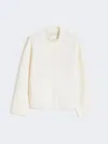Max Mara Wool Boxy Cardigan In White