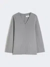 Max Mara Wool Broadcloth Blouse In Metallic