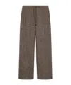Max Mara Wool Button-down Jogging Pants In Green