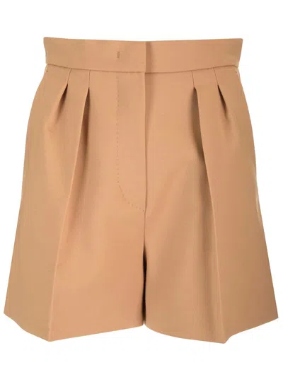 Max Mara Wool Canvas Shorts