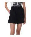 Max Mara Wool Canvas Shorts In Black