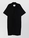 Max Mara Wool Cape Sleeve Coat With Wide Lapels