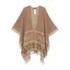 Max Mara Hildestd Cape In Brown