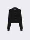 Max Mara Wool Cardigan In Black