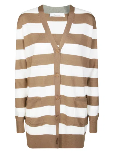 Max Mara Wool Cardigan In Brown