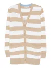 Max Mara Relaxed-fit Cardigan With Distinctive 1951 Lettering In Neutral
