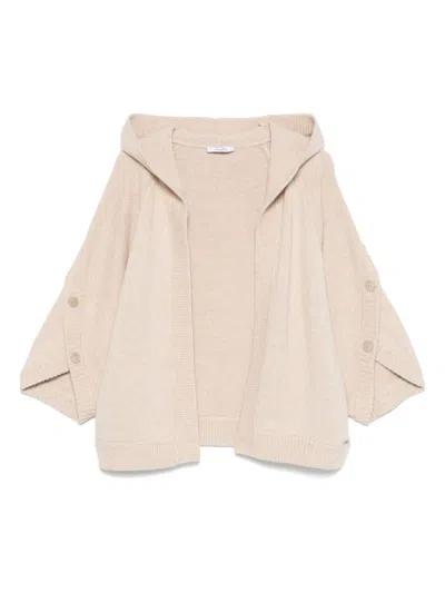 Max Mara Wool Cardigan In Neutral