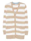 Max Mara Relaxed-fit Cardigan With Distinctive 1951 Lettering In Sand