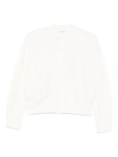 Max Mara Wool Cardigan In White