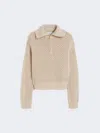 Max Mara Tequila Cropped Pullover Textured Knit Ribbed In Brown