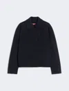 Max Mara Eden Double-breasted Broadcloth Jacket In Blue