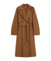 Max Mara Wool, Cashmere And Silk Coat In Brown