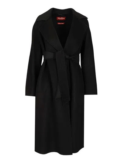 Max Mara Wool, Cashmere And Silk Coat Coats Black