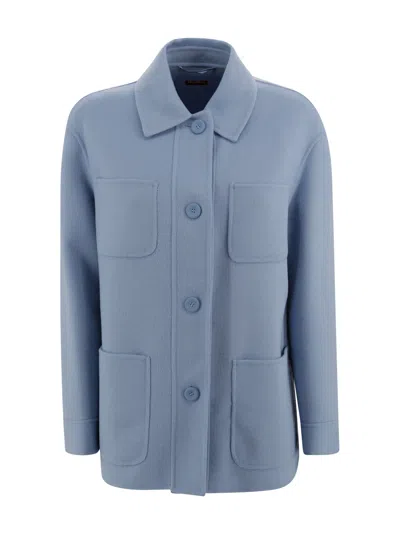 Max Mara Wool, Cashmere And Silk Drap Jacket