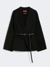 Max Mara Long-sleeved Coat In Black