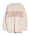Max Mara Form With Embroidery And Sequins Pullover In Nude