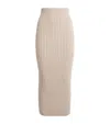 Max Mara Wool-cashmere-blend Maxi Skirt In Beige
