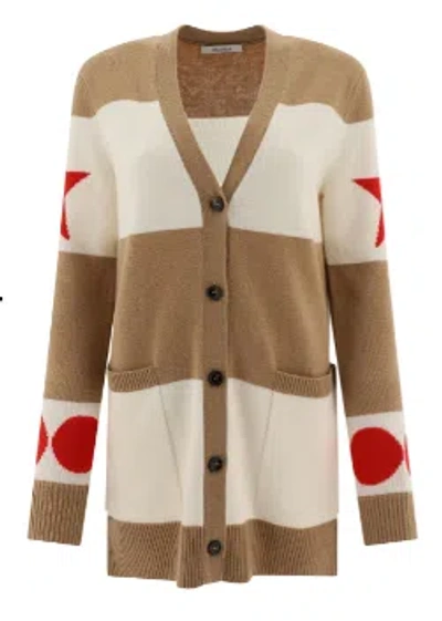 Max Mara Wool Cashmere Blend Sweaters In Brown