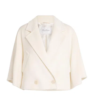 MAX MARA WOOL-CASHMERE CROPPED COAT