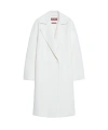 Max Mara Wool Cashmere Double-breasted Coat In White