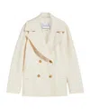 Max Mara Wool Cashmere Double-breasted Coat In White